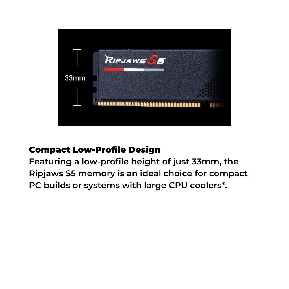 G.Skill Ripjaws S5 DDR5 32GB 5600MHz CL36 Desktop Ram DIMM